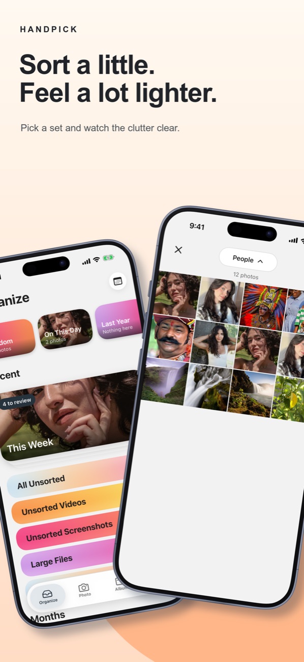 Collections: sort a little, feel a lot lighter.